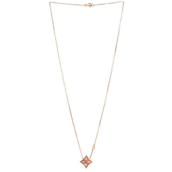 Louis Vuitton Color Blossom BB Star Pendant Necklace 18K Rose Gold with Diamond - Picture 2 of 3
